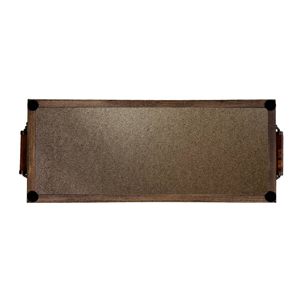 Belvoir Fox Hunt Scene Handmade Wood/Glass Decorative Tray