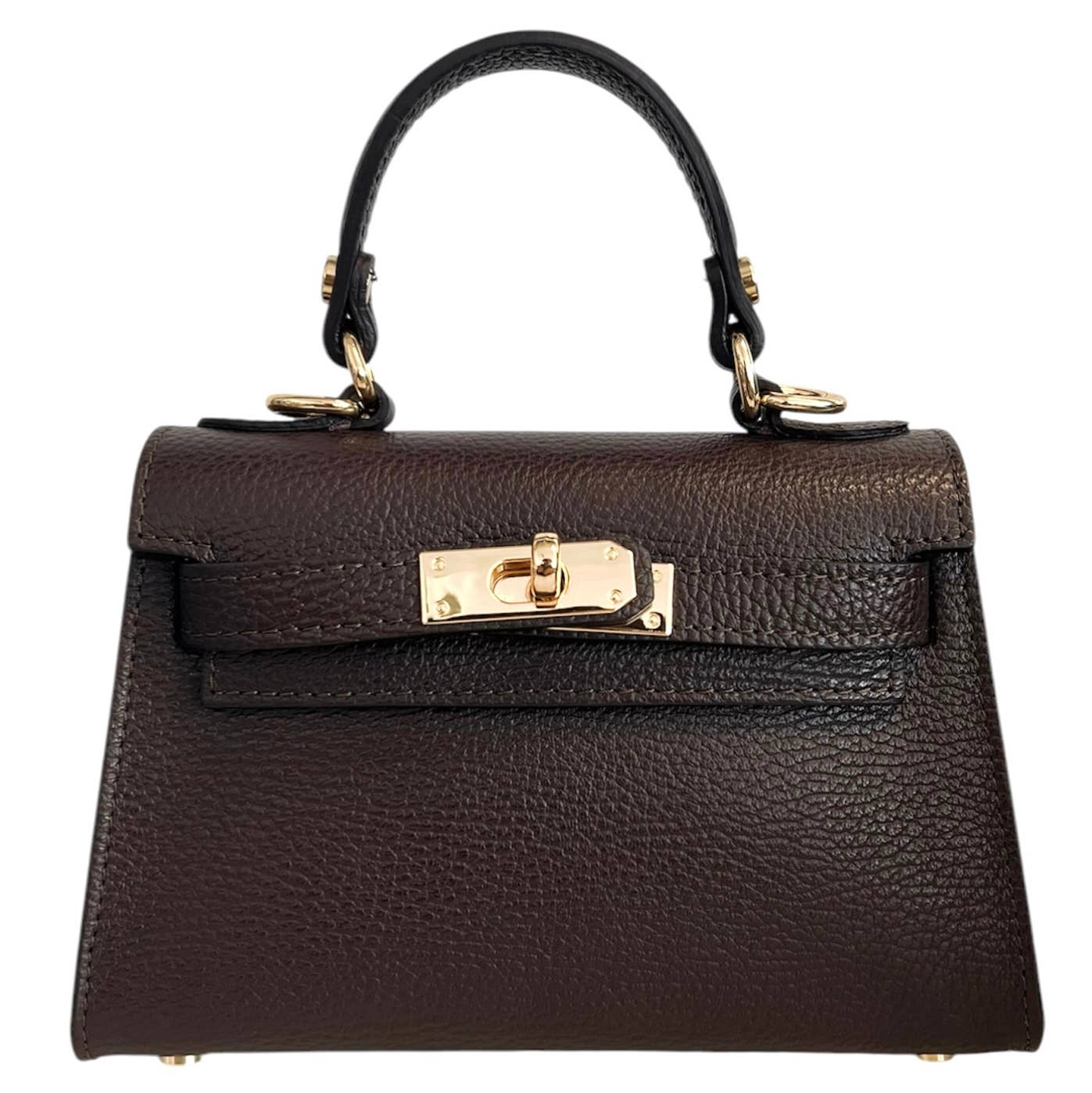 Modarno Dollarno Women's Handbag “Kelly” in genuine leather 21x8x14 cm: Rosso