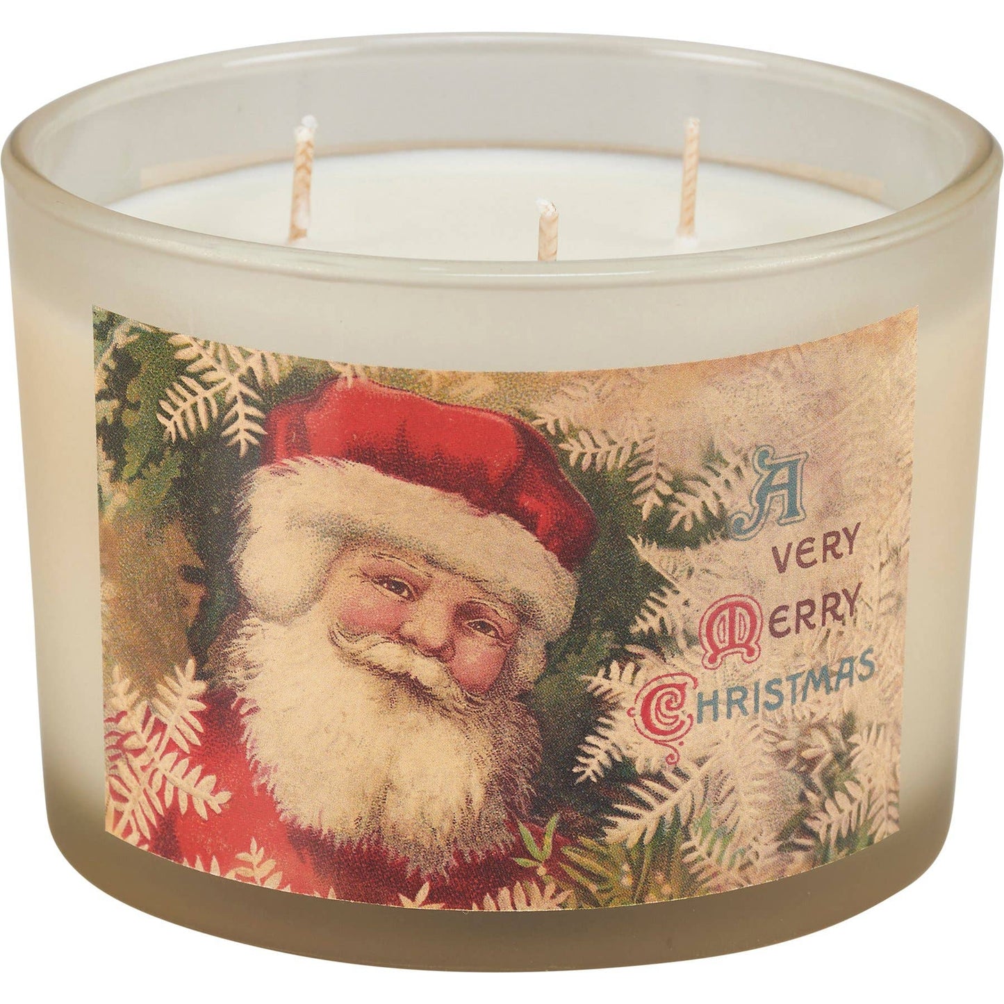 Vintage Santas Candle Set