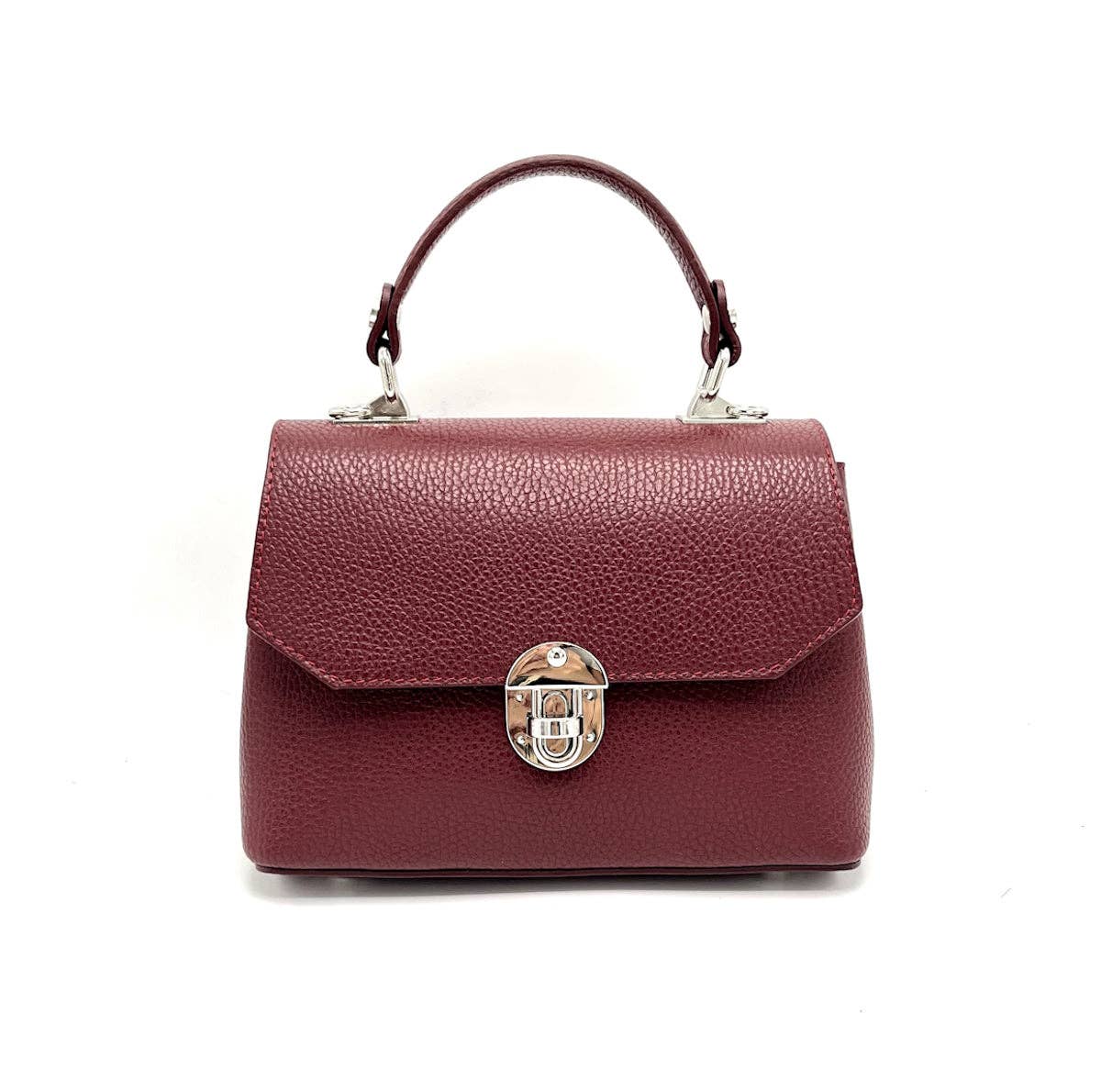 Genuine leather shoulder bag, for women, made in Italy ~ Camel