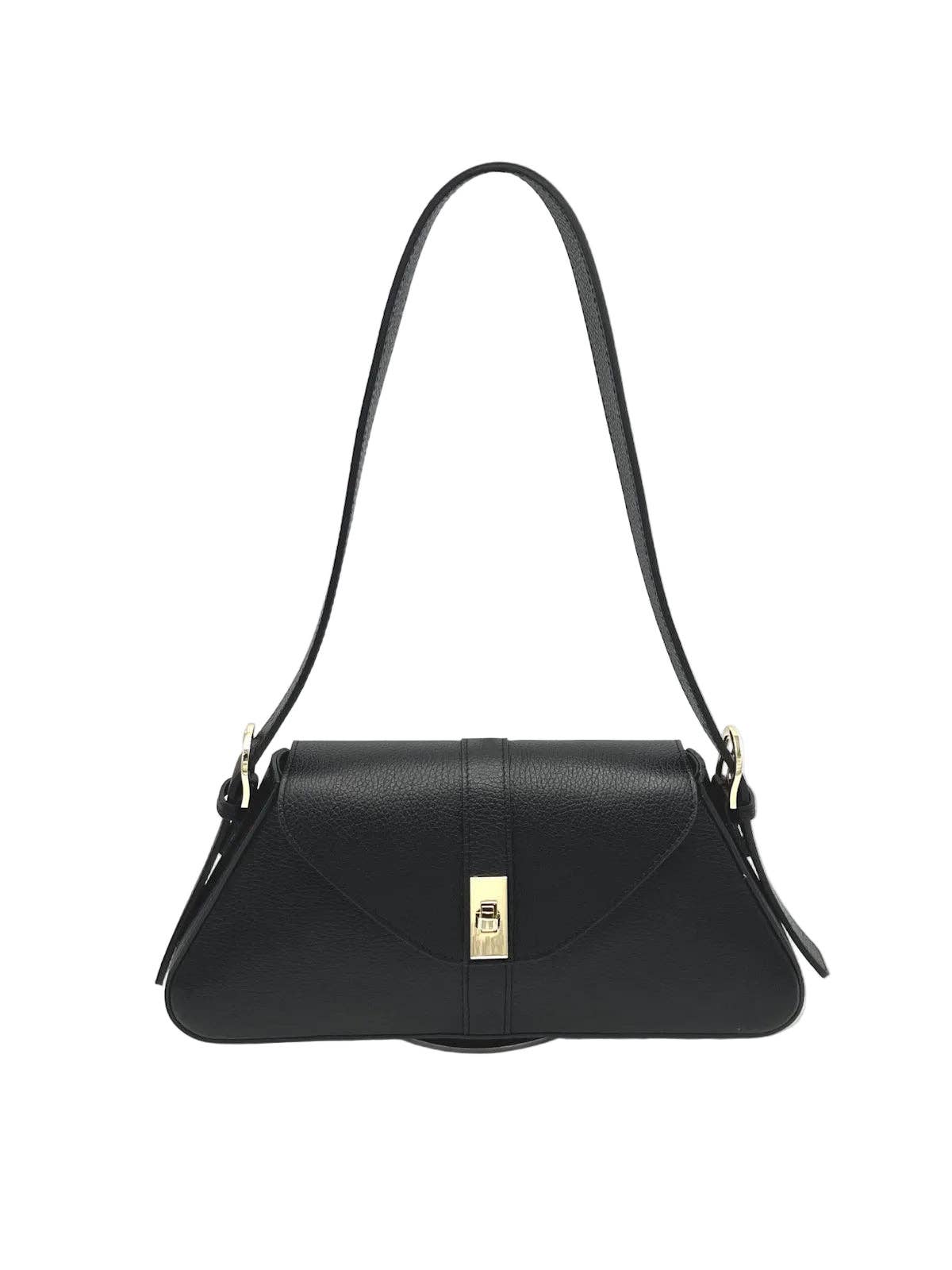 Women's Genuine Leather Shoulder Bag, Made in Italy, art. 112749: Pink