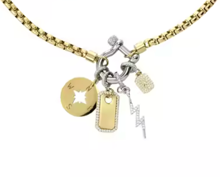 Mini Horse Bit- Steel: Yellow Gold