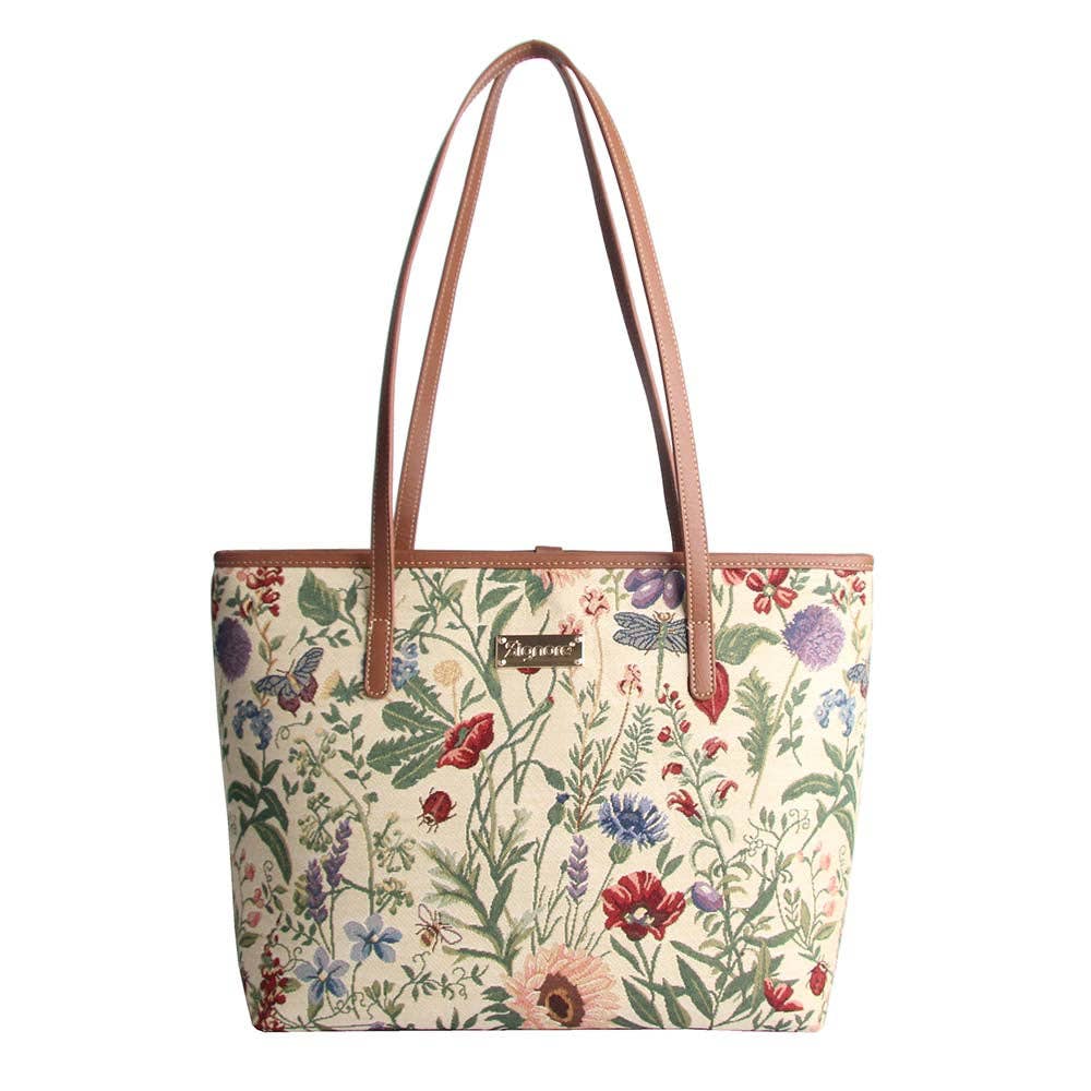 Morning Garden College/Shoulder Tote Bag