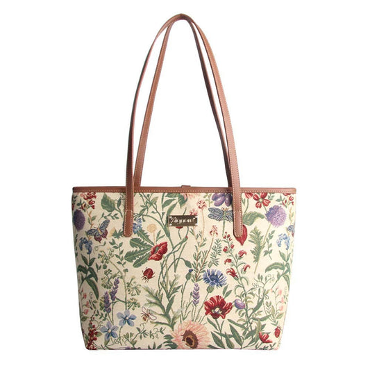 Morning Garden College/Shoulder Tote Bag