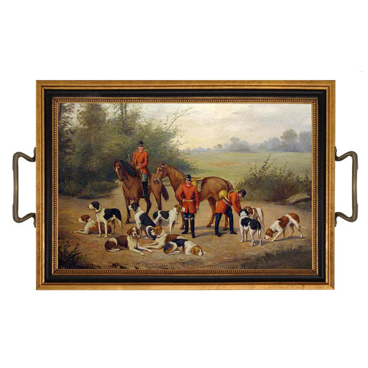Ready for the Hunt Tray with Brass Handles