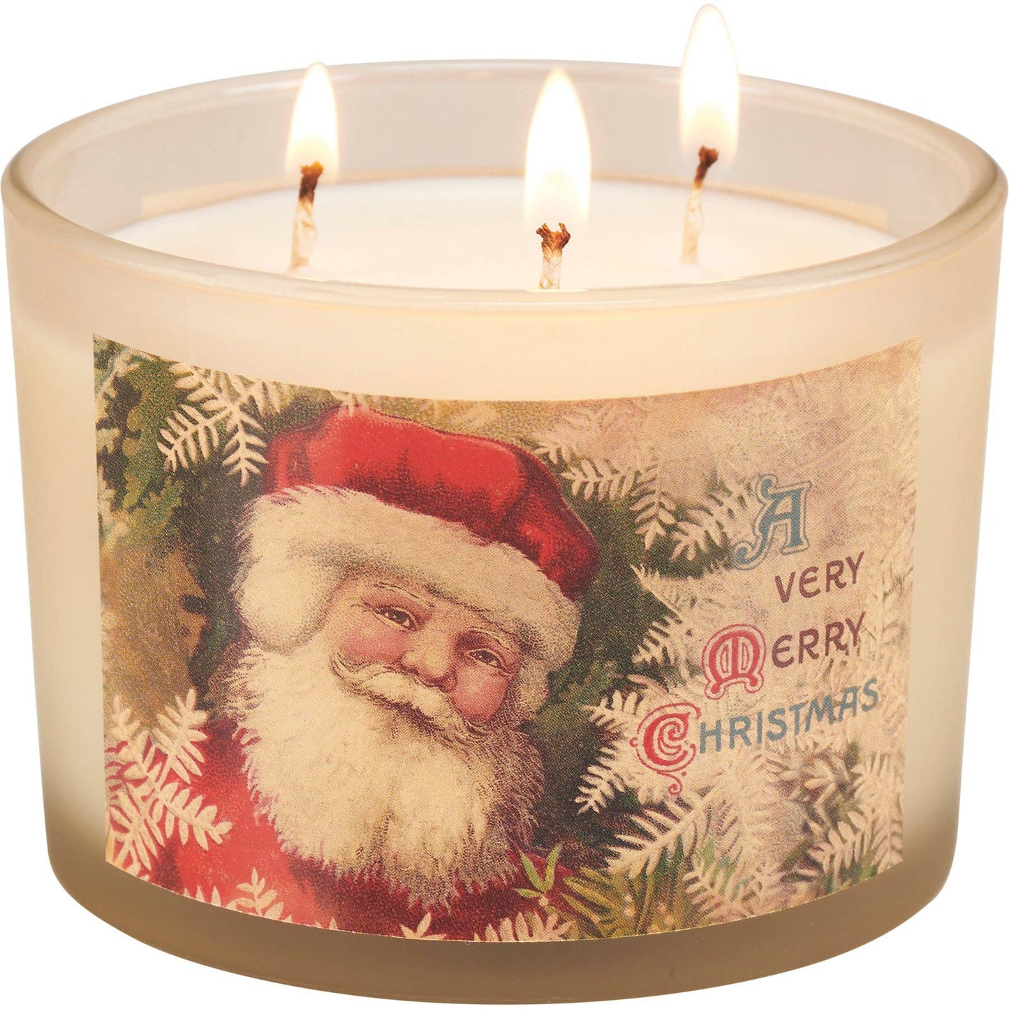 Vintage Santas Candle Set