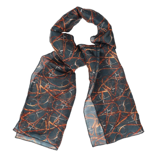 AWST Int'l Lila Snaffle Bridles Scarf: Blue