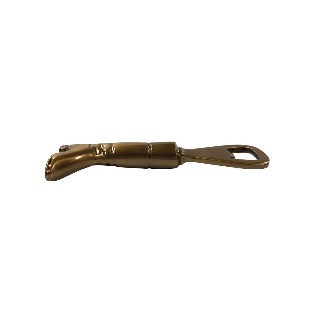 5-1/4" Antiqued Brass Equestrian Riding Boot Bottle Opener