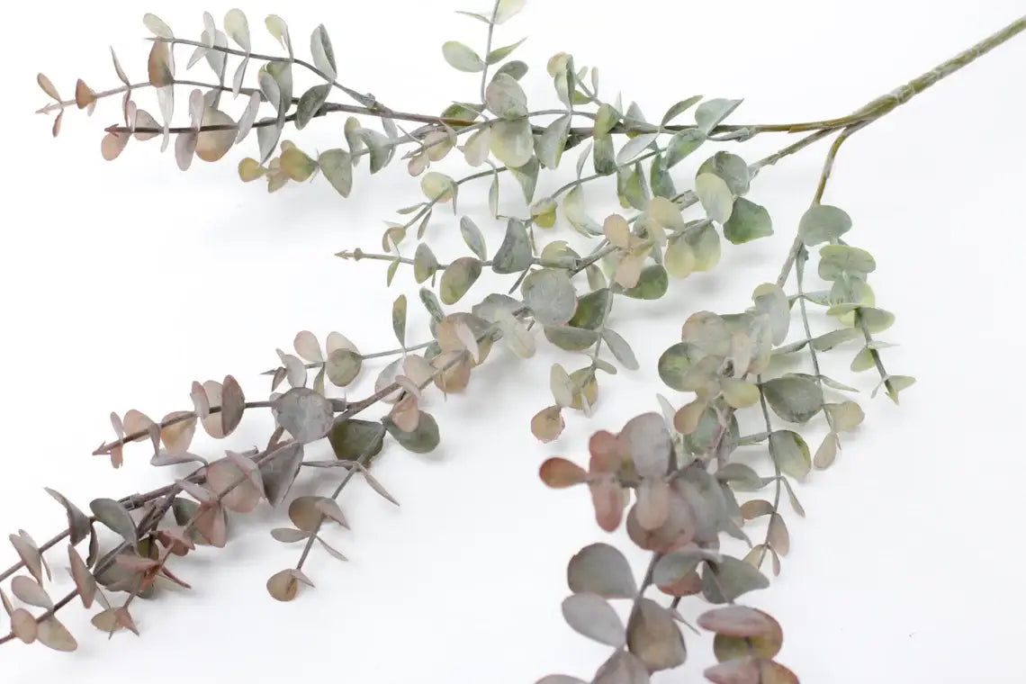 25"Artificial Spiral Eucalyptus Sprays : Frosty Green