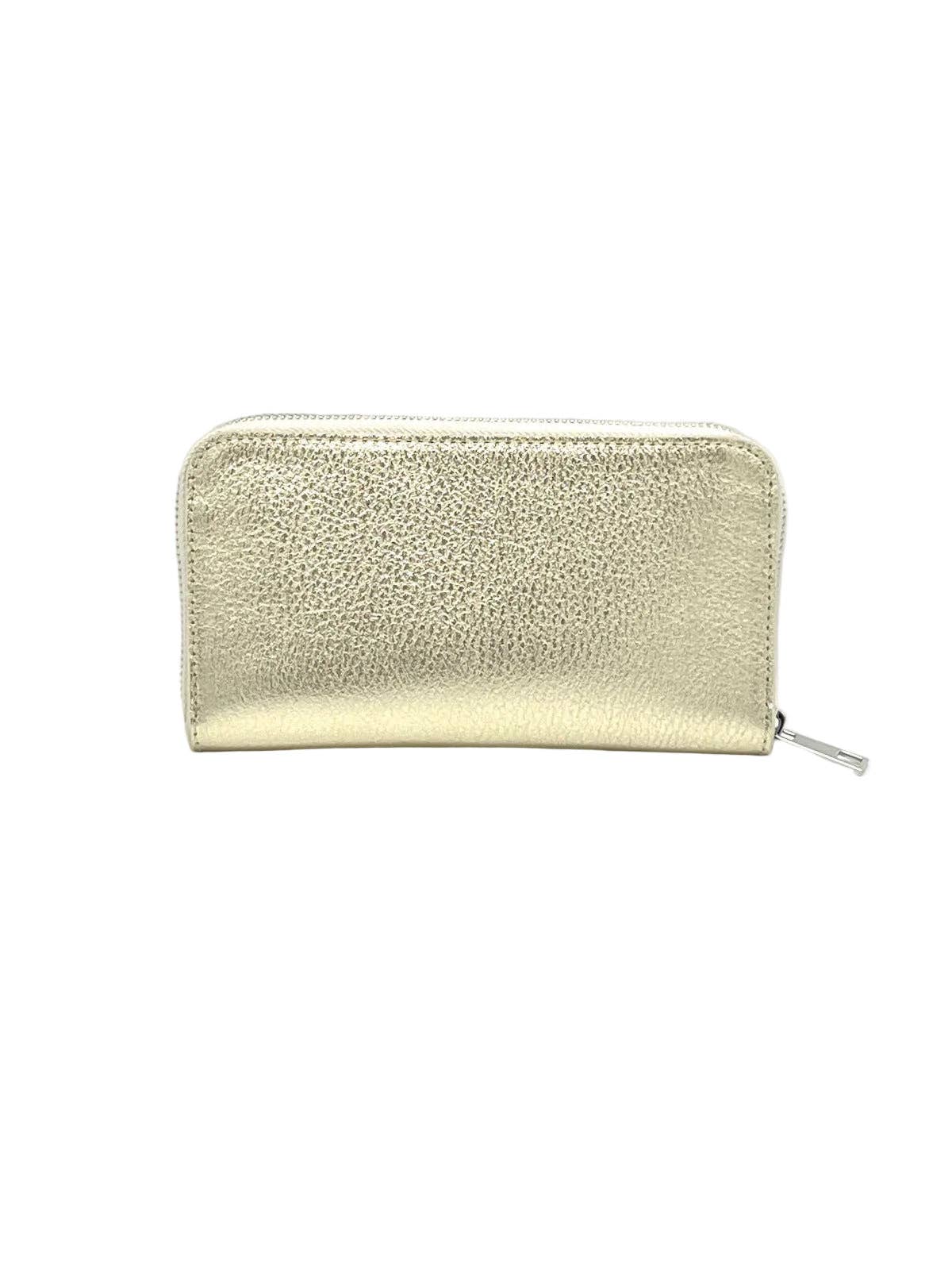 Women’s Full-Zip Genuine Leather Wallet, Made in Italy, art. 302005: Brown