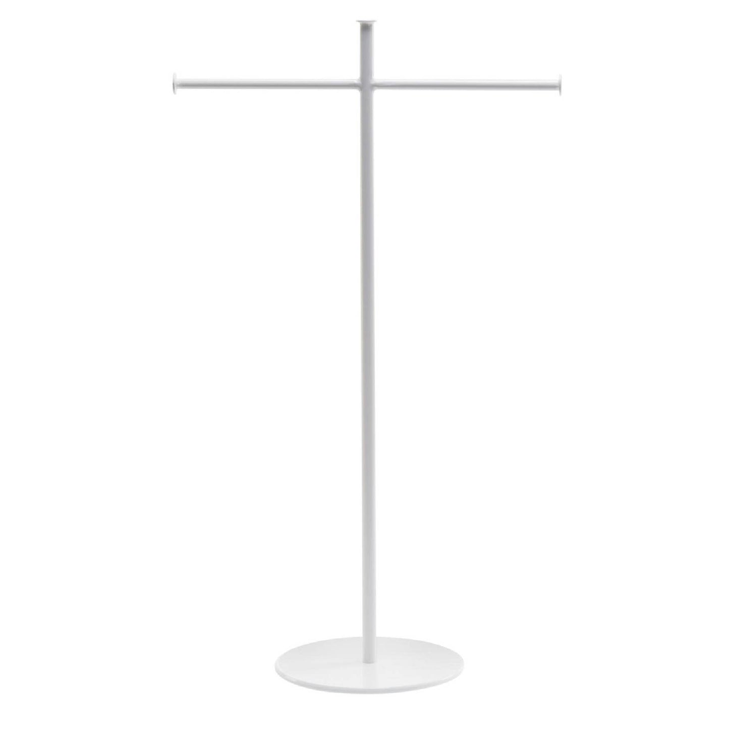 Metal Necklace and Scarf Stands: Black / 34.25" Tall