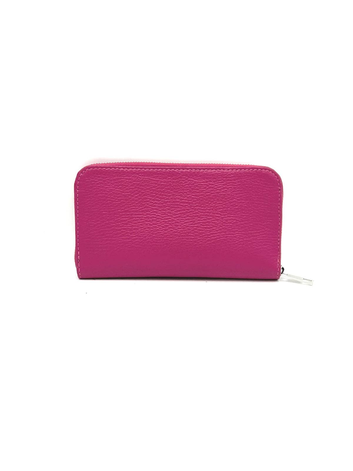 Women’s Full-Zip Genuine Leather Wallet, Made in Italy, art. 302005: Brown