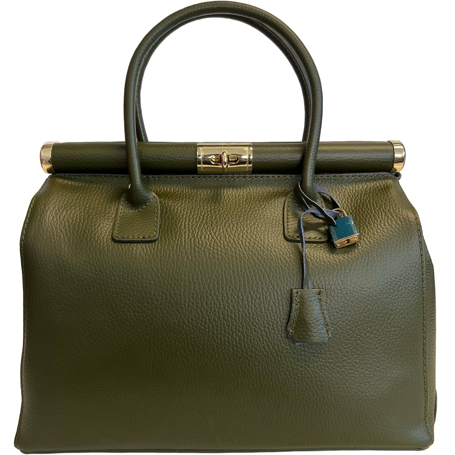 Modarno Handbag Women's Leather Handbag with Shoulder Strap: Beige Leather