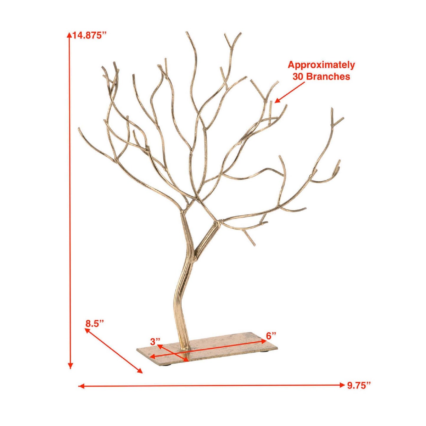 Gold Foil Jewelry Tree