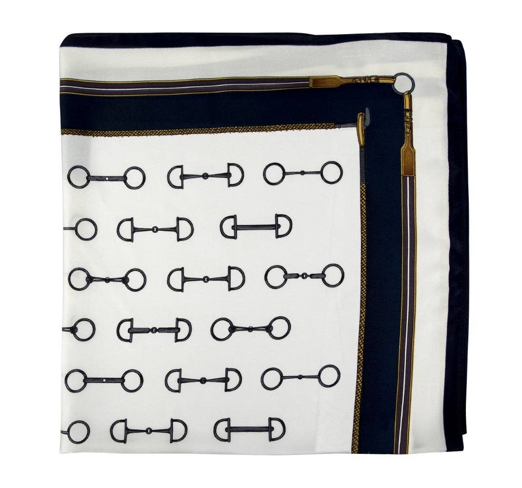 AWST Int'l Satin Snaffle Bit Scarf: Red