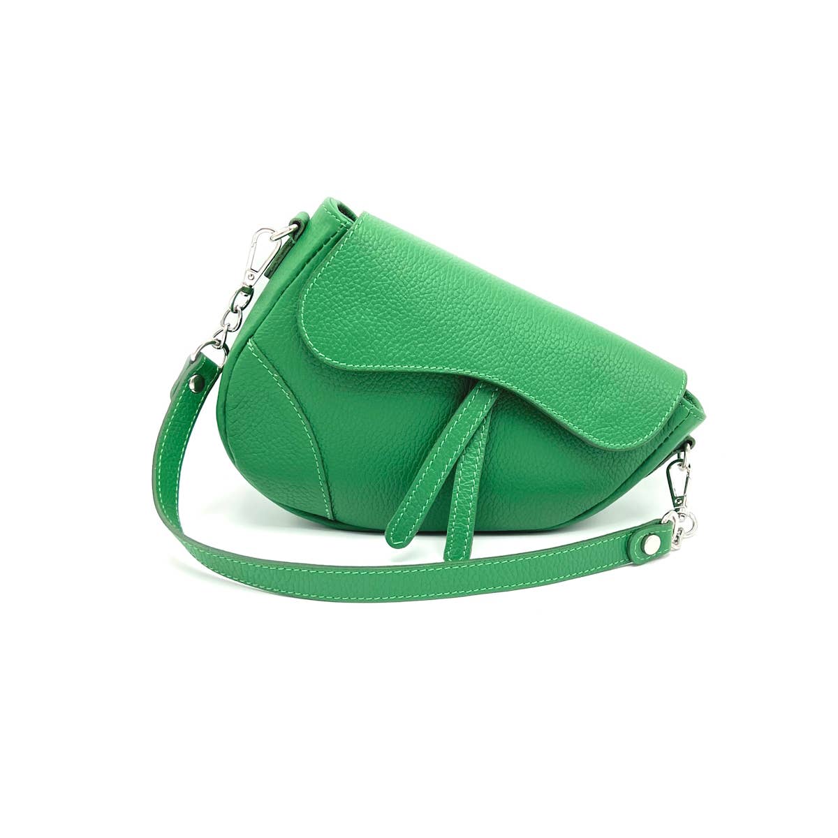Genuine leather shoulder bag, Made in Italy~Camel