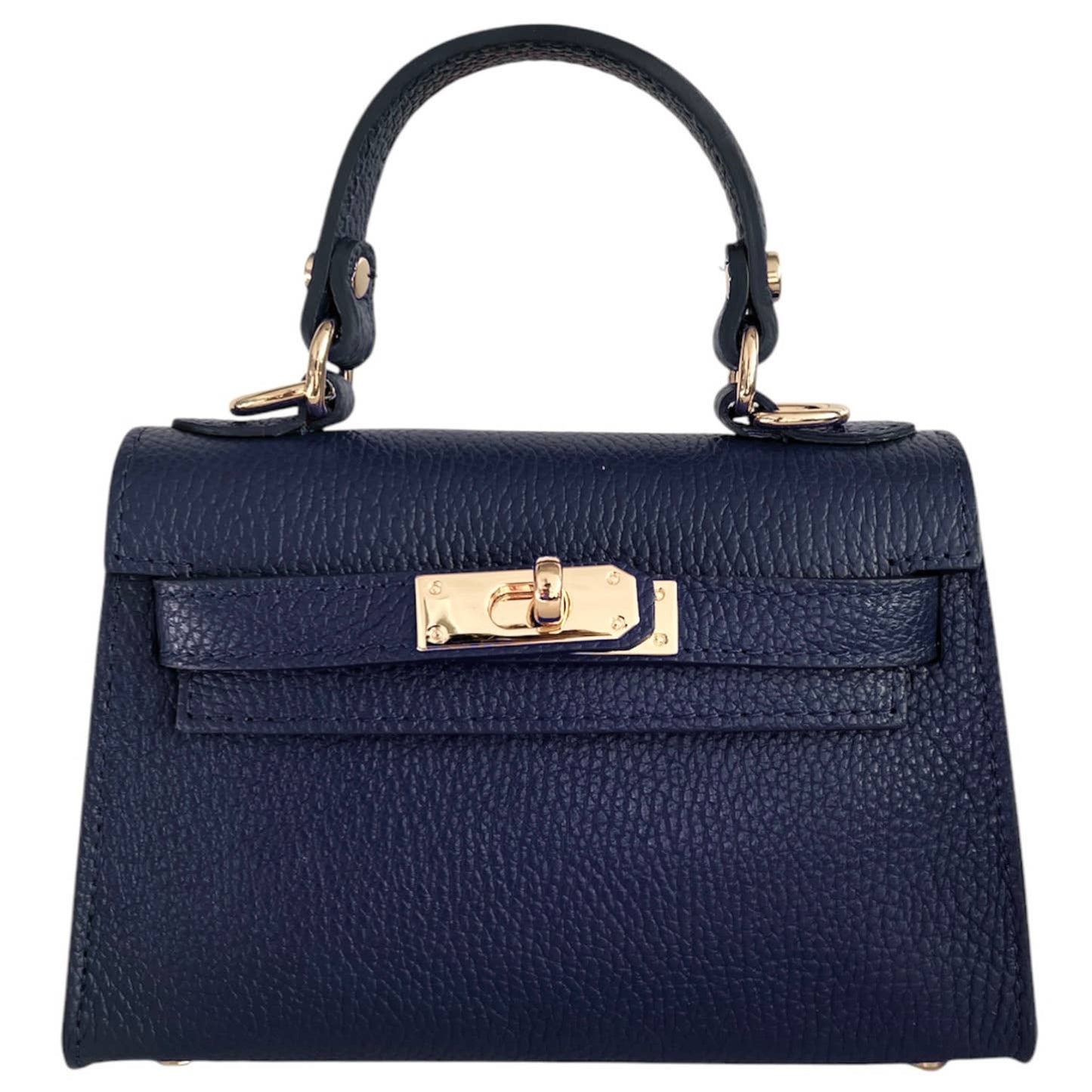 Modarno Dollarno Women's Handbag “Kelly” in genuine leather 21x8x14 cm: Rosso