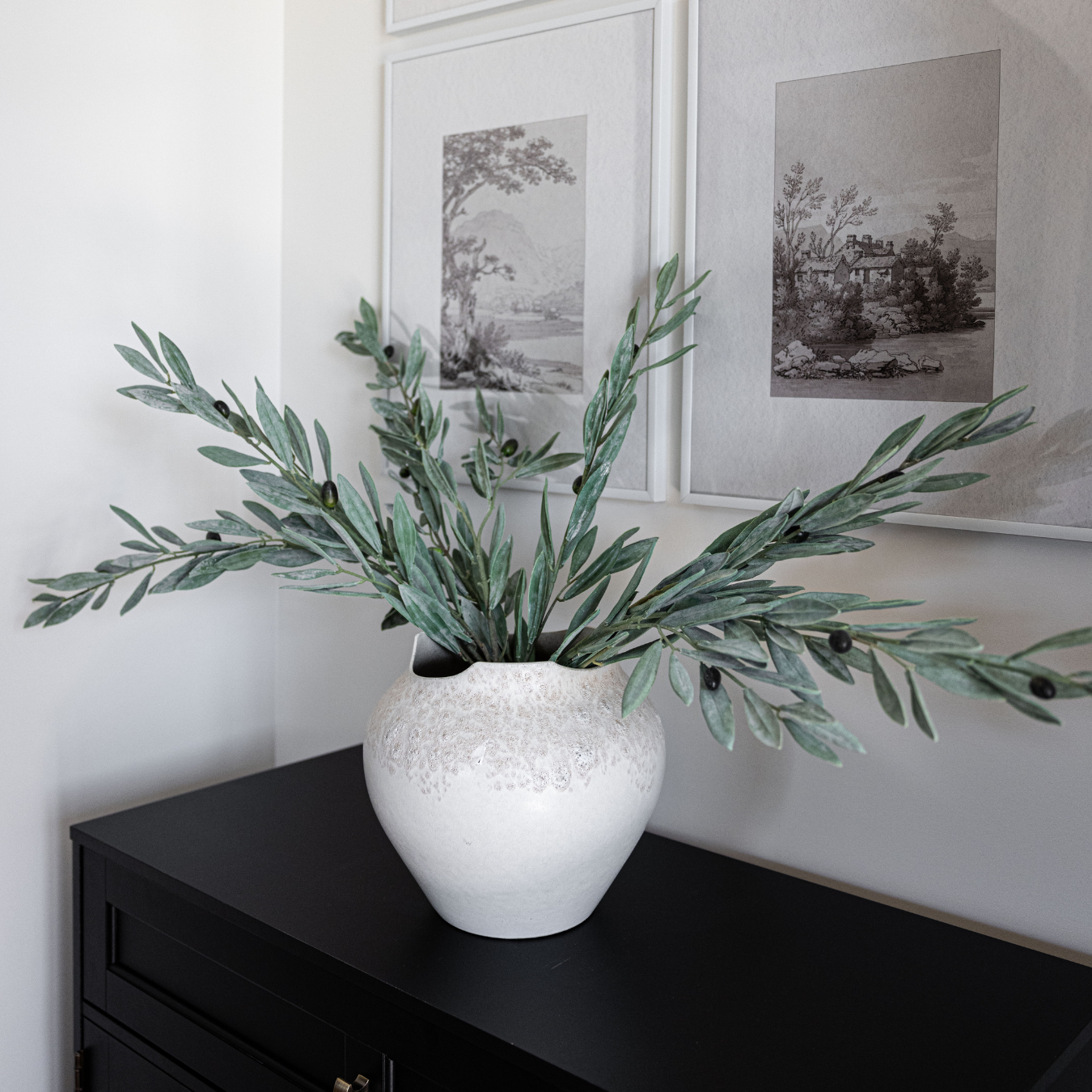 Olive Branches Green Faux Stems: Large
