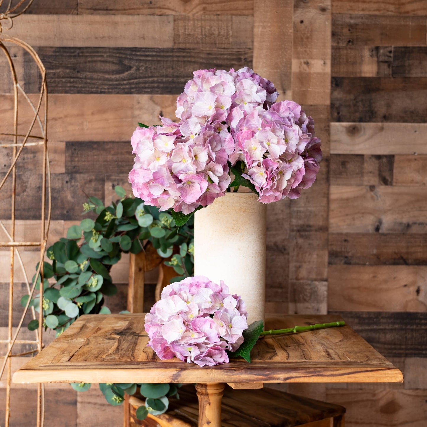 Real Touch Hydrangea - 20 Inch - Dusty Mauve
