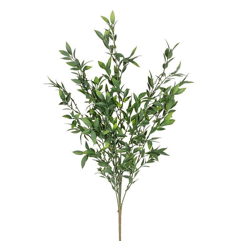 Long Leafy Green Stem-24"L