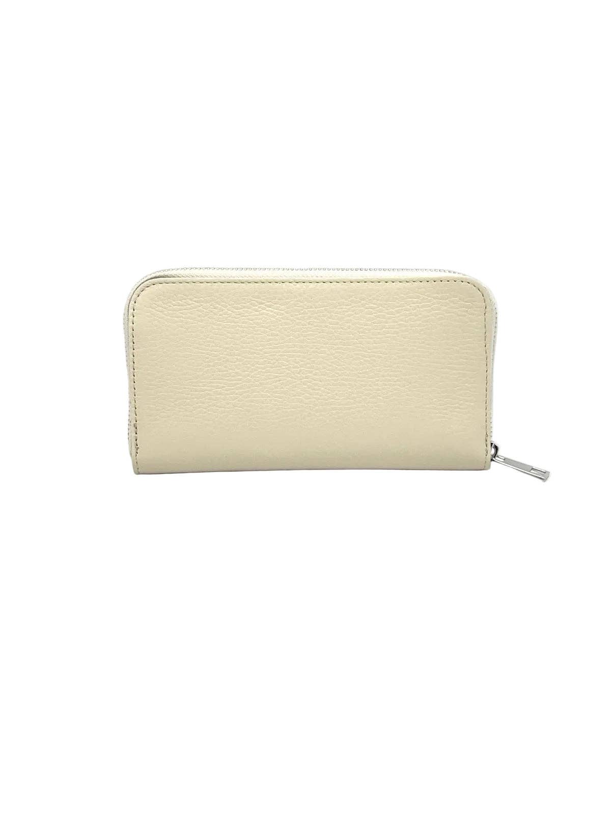 Women’s Full-Zip Genuine Leather Wallet, Made in Italy, art. 302005: Red