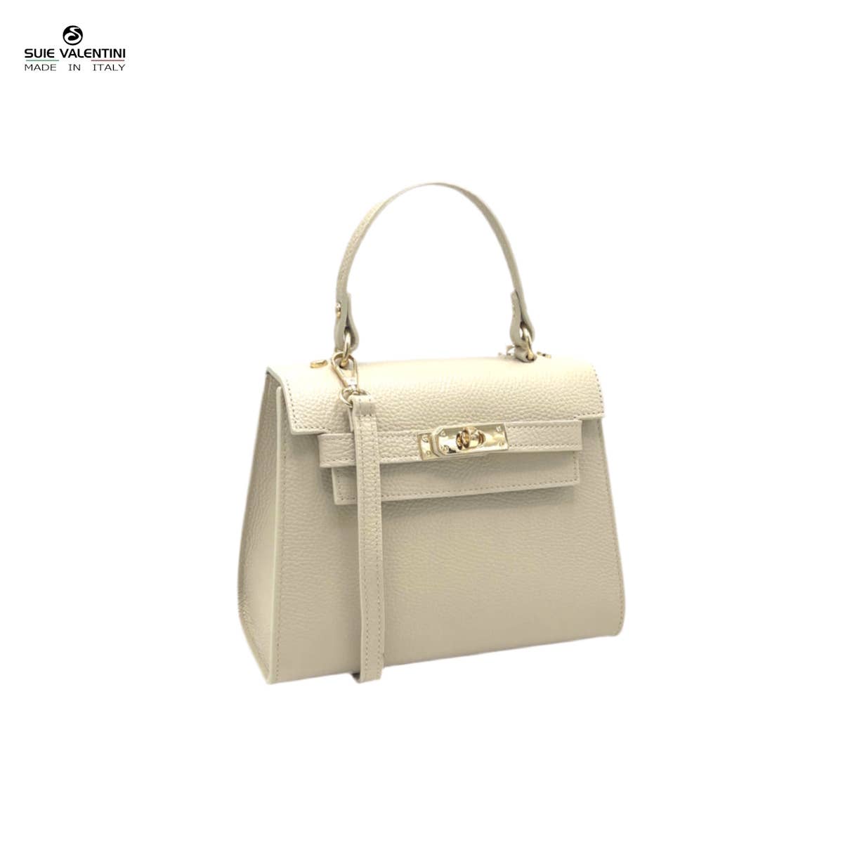 Genuine leather top handle bag, Made in Italy, art. 112631: Camel