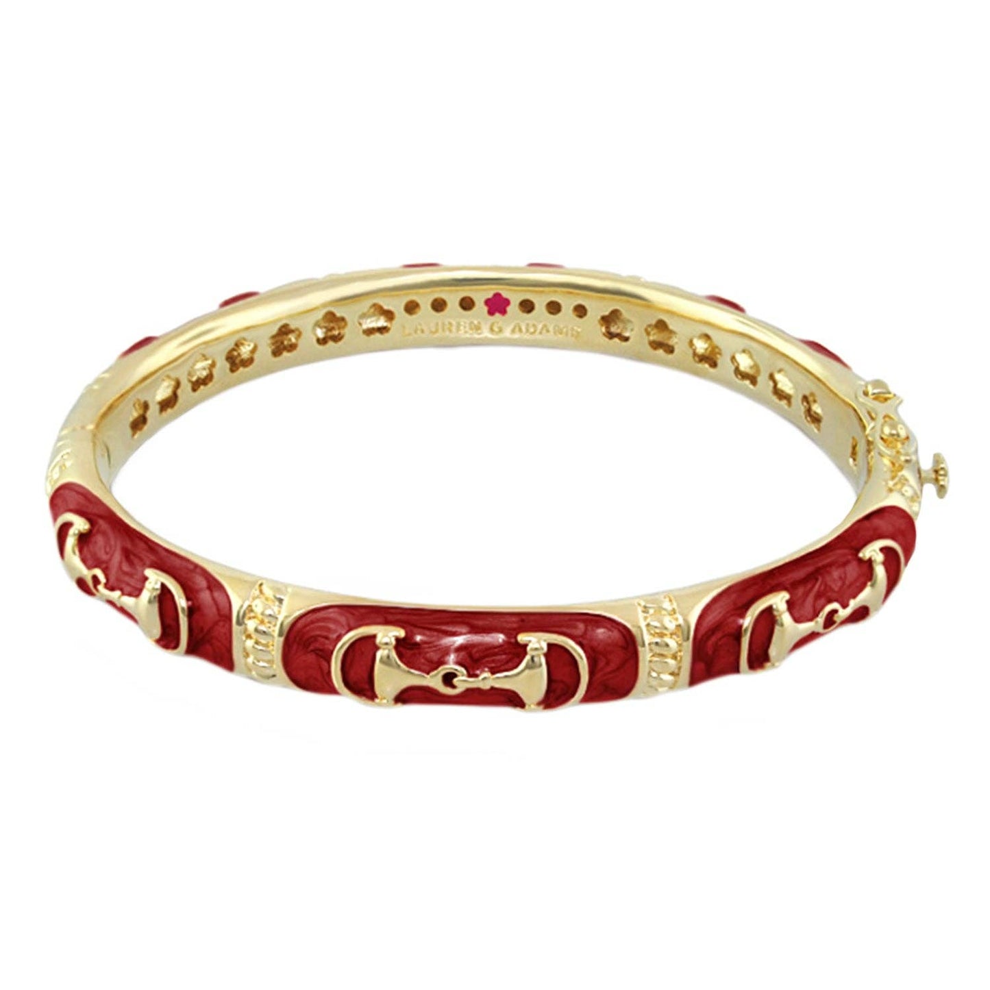 Horsebit Enamel Equestrian Bangle: Small