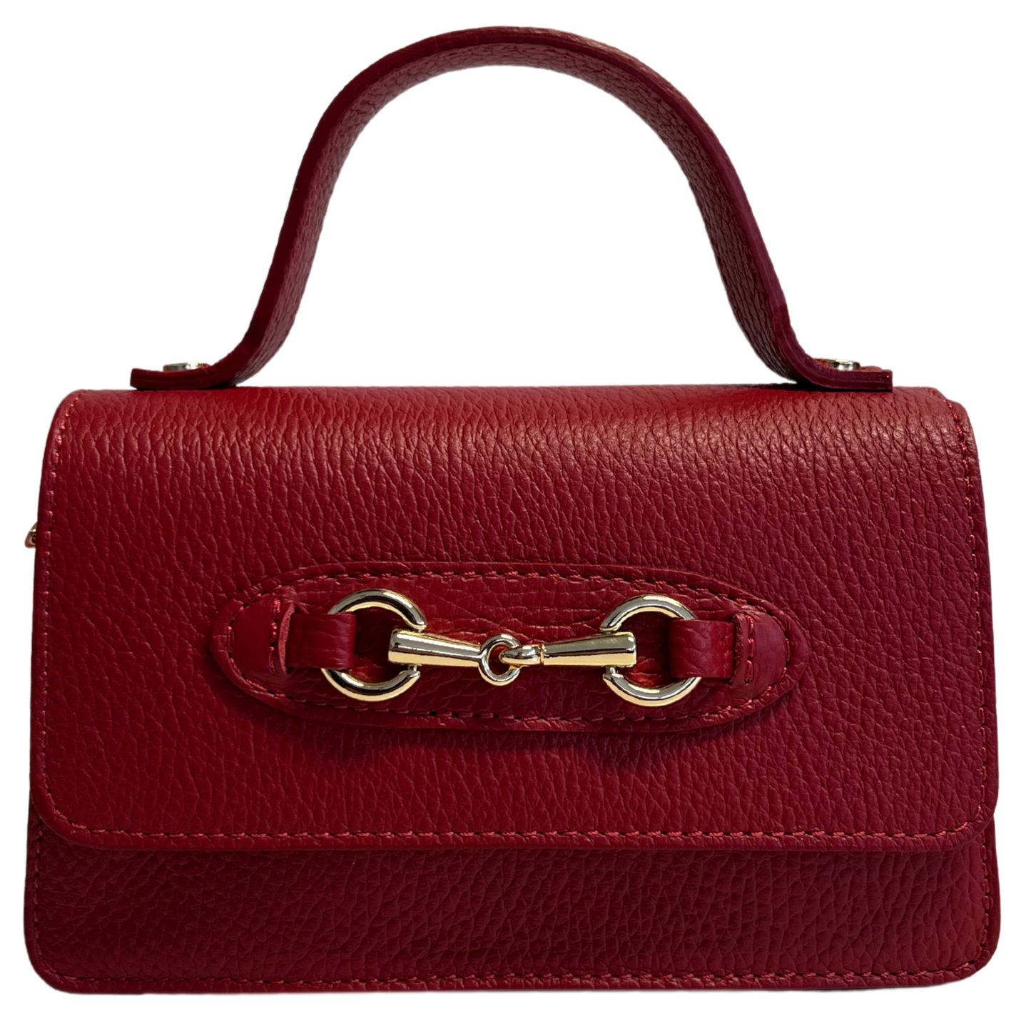 Modarno fantasy shoulder bag Hors metallic clamp: Bright Red