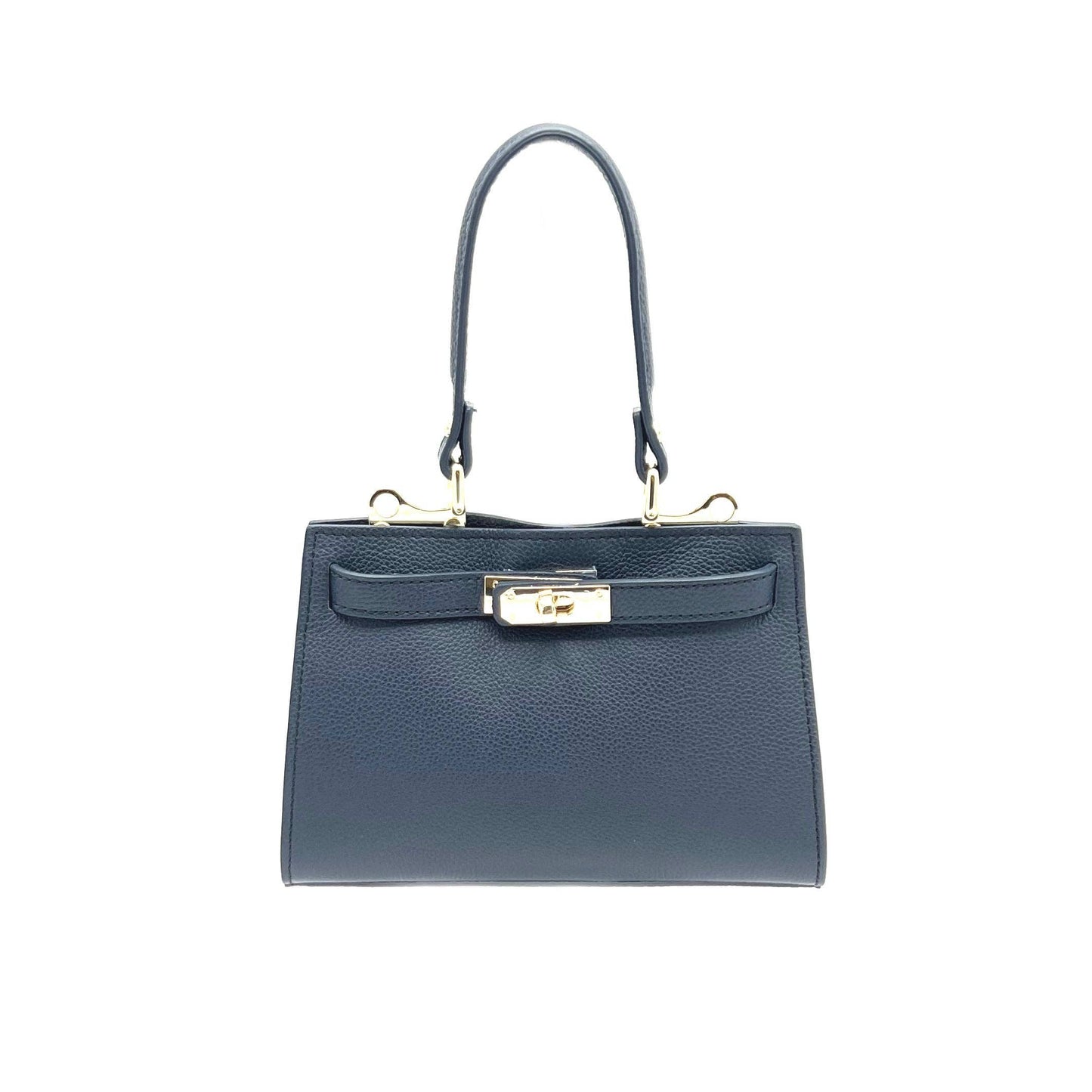 Genuine leather shoulder bag, Made in Italy, art. 112607: Camel