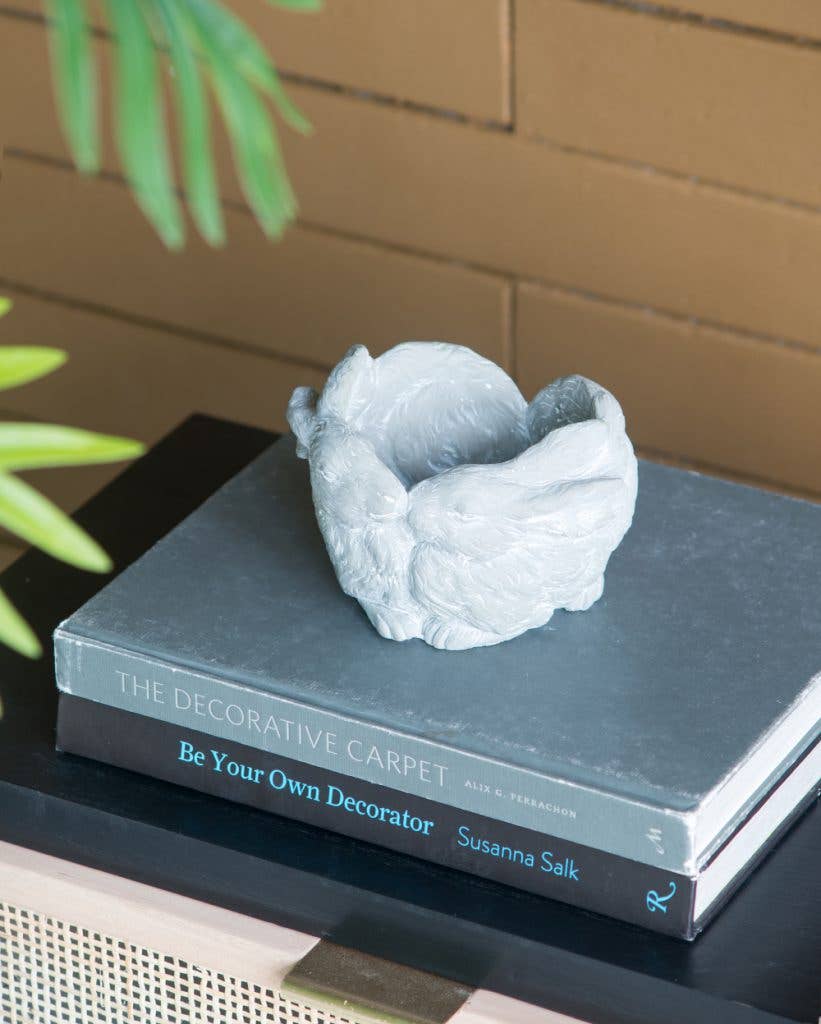 6.5x5x4.5" 2 Bunny Planter 2EA/CTN