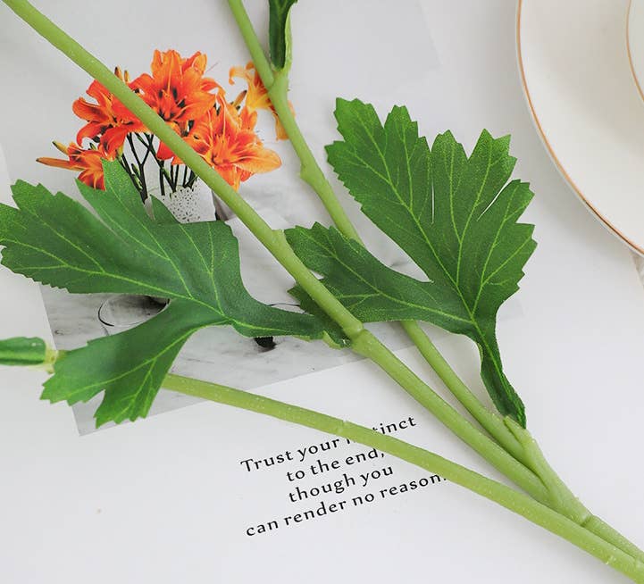18"-Ultra Realistic Artificial Real Touch Ranunculus: Soft Coral Peach