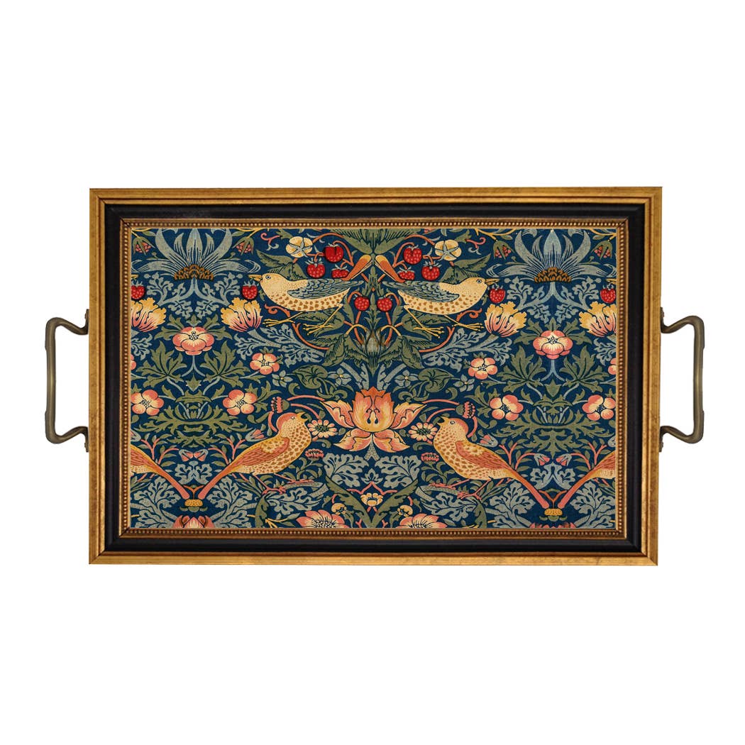 William Morris Strawberry Thief Decorative Tray: Rectangle