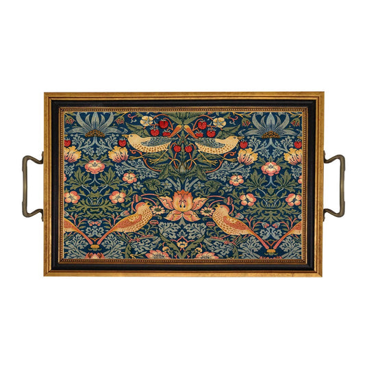 William Morris Strawberry Thief Decorative Tray: Rectangle