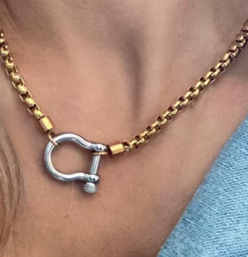 Mini Horse Bit- Steel: Yellow Gold