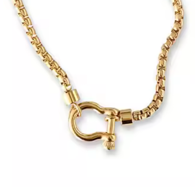 Mini Horse Bit- Steel: Yellow Gold