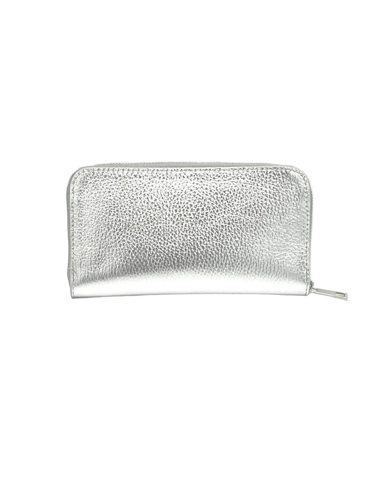 Women’s Full-Zip Genuine Leather Wallet, Made in Italy, art. 302005: Red