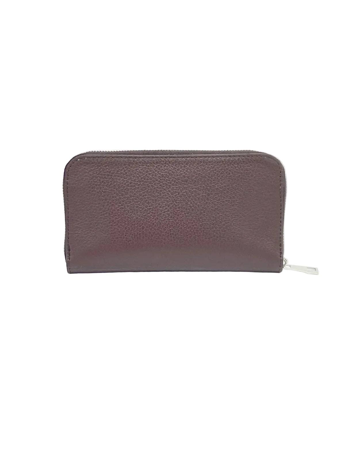 Women’s Full-Zip Genuine Leather Wallet, Made in Italy, art. 302005: Beige