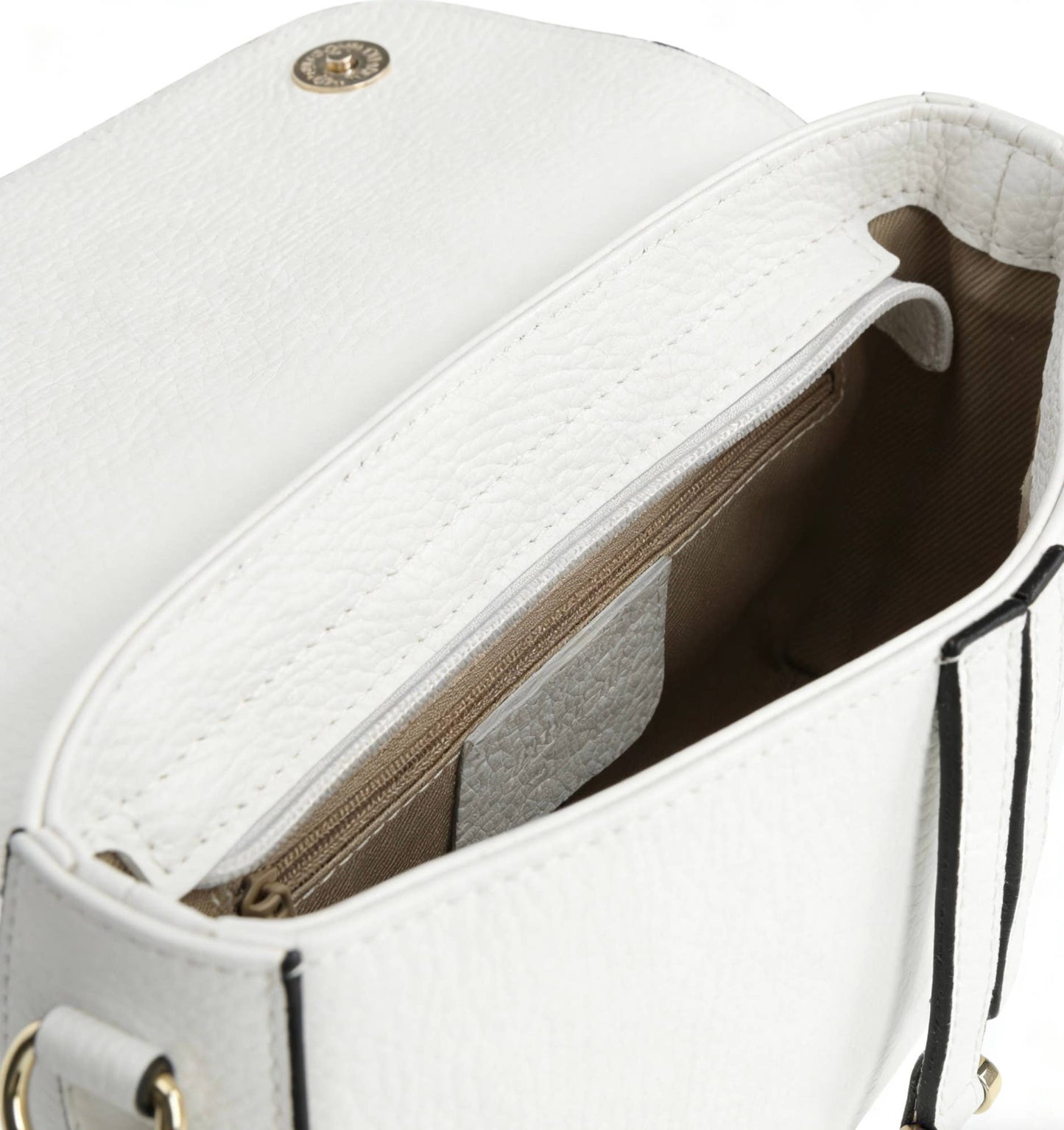 Genuine Leather Saddle Crossbody Bag – Made in Italy: Arancione