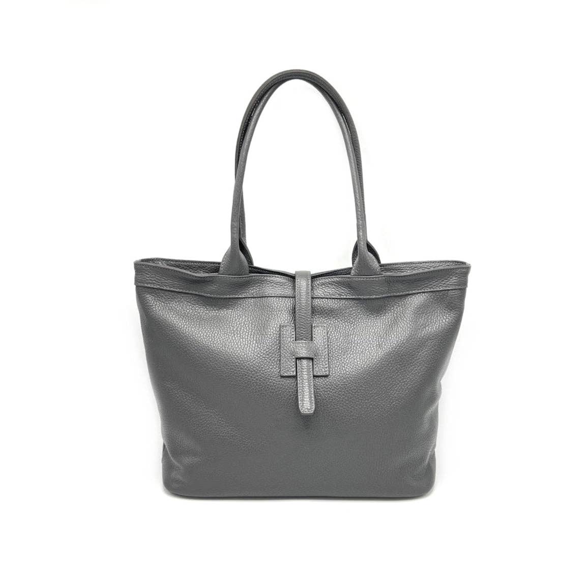 Genuine leather shoulder bag, Made in Italy, art. 112605: Dark Red