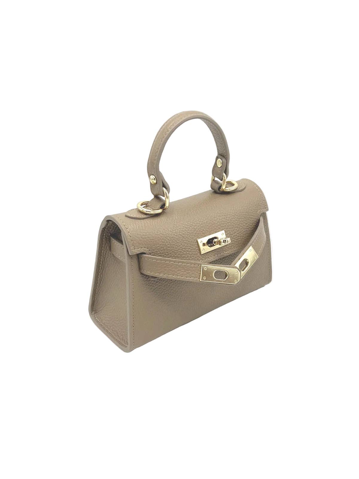 Mini Genuine Leather Shoulder Bag, Made in Italy, art. 609412: Red