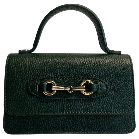 Modarno fantasy shoulder bag Hors metallic clamp: Dark Green