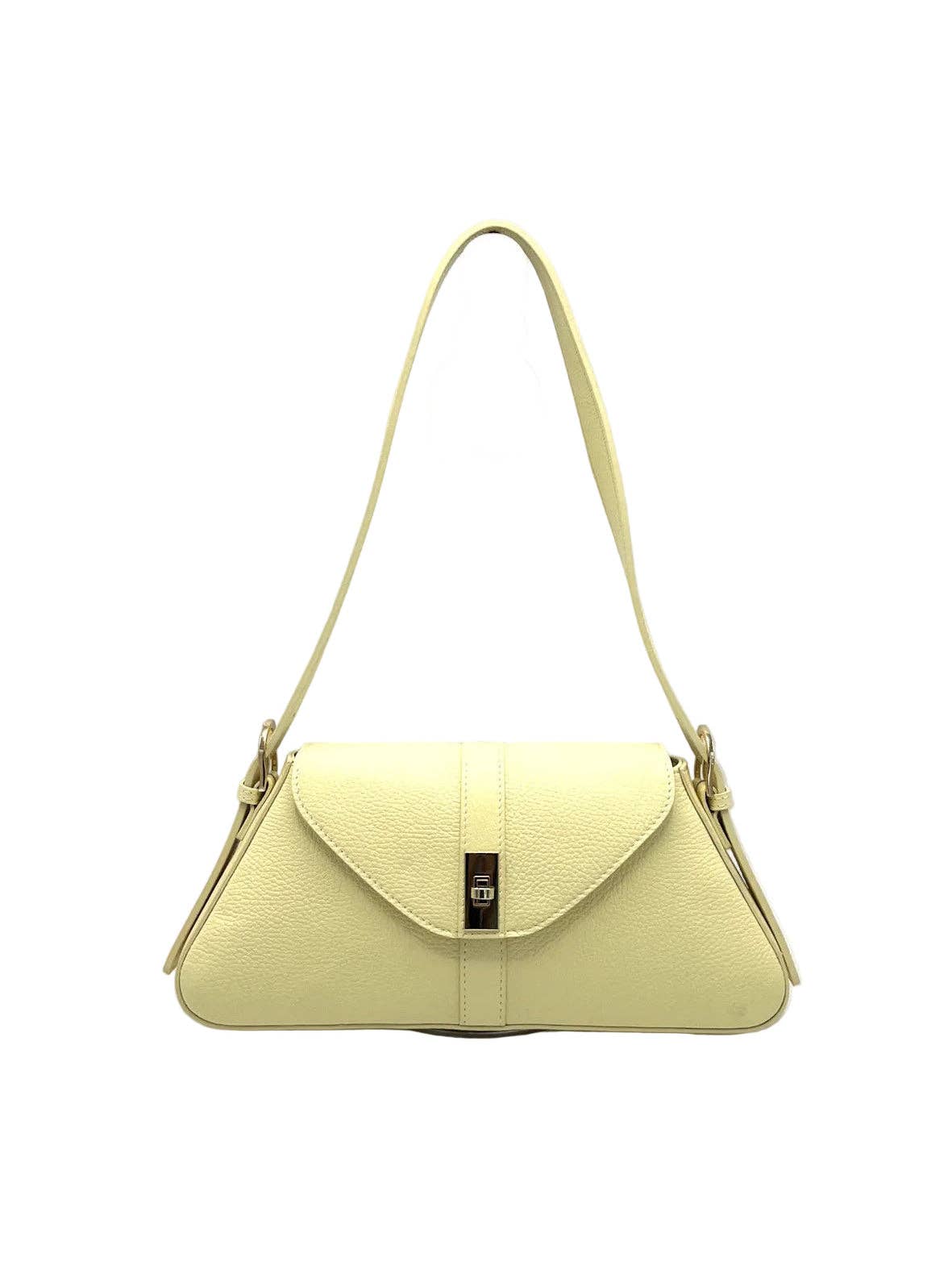 Women's Genuine Leather Shoulder Bag, Made in Italy, art. 112749: Pink