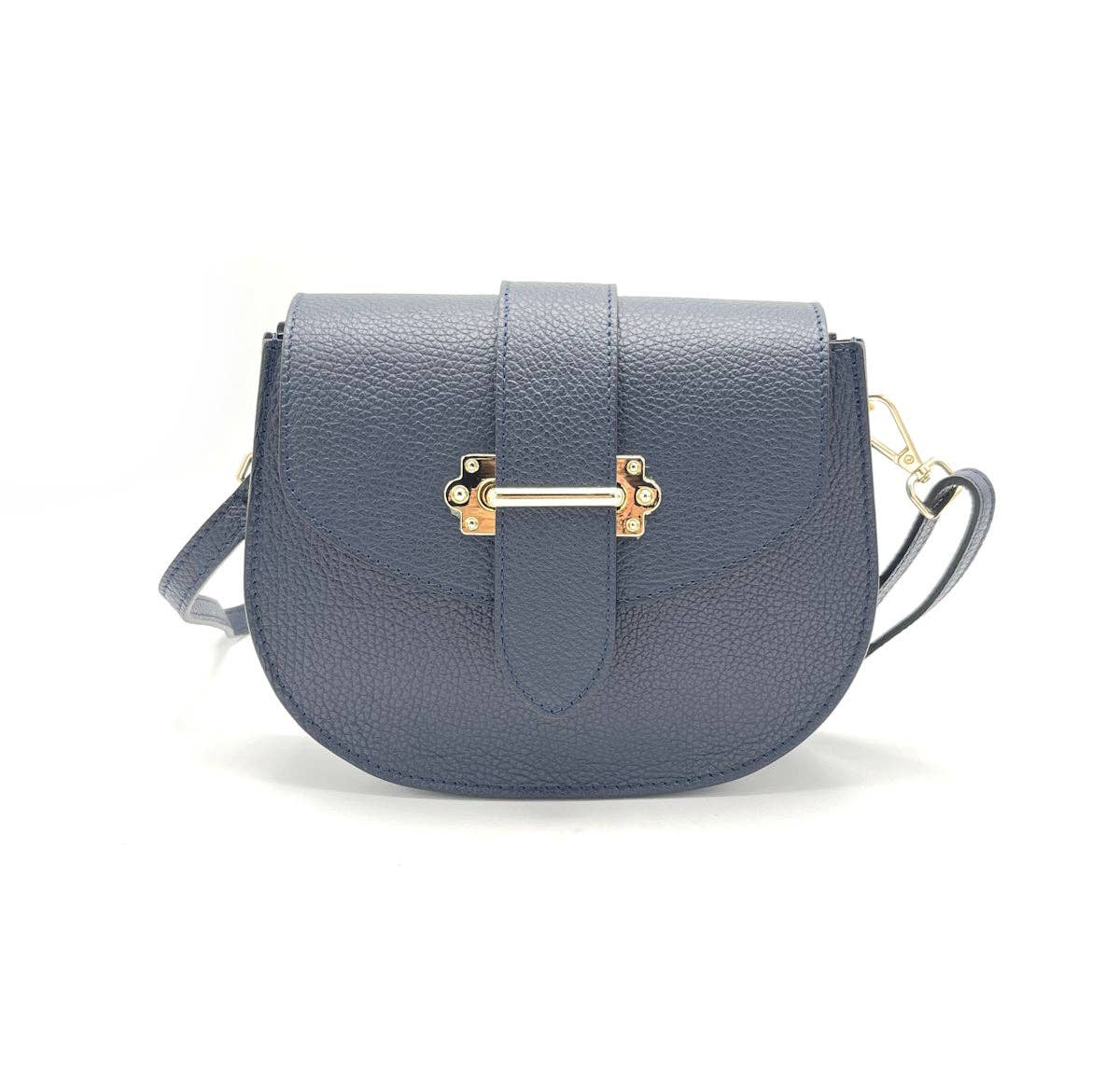 Genuine leather shoulder bag, Made in Italy ~ Camel