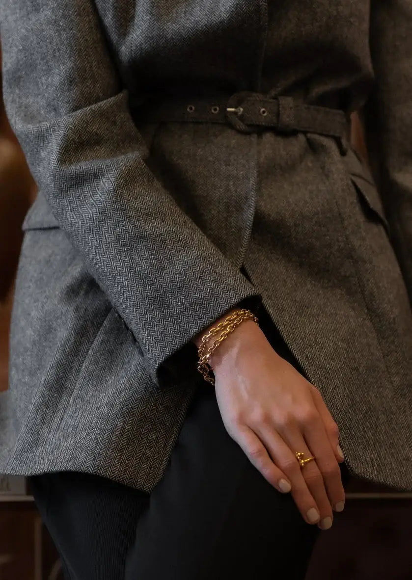 Lorie Toggle Paperclip Bracelet: Single