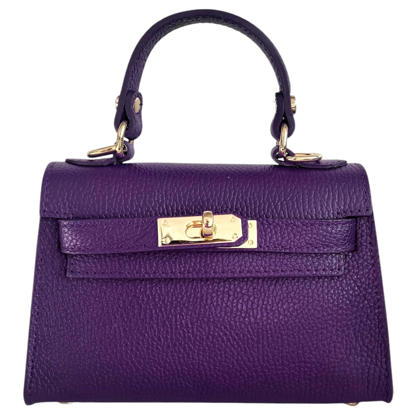 Modarno Dollarno Women's Handbag “Kelly” in genuine leather 21x8x14 cm: Rosso