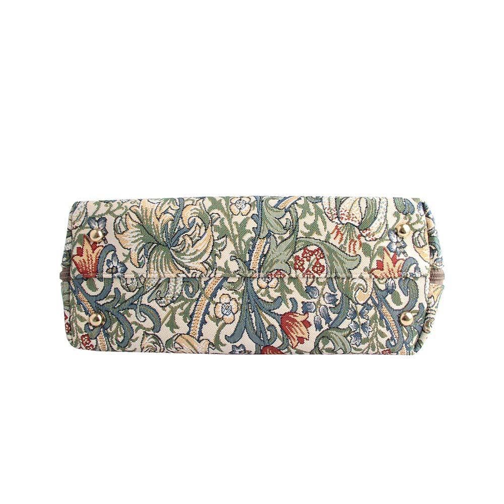 William Morris Golden Lily Convertible Top Handle Purse Handbag