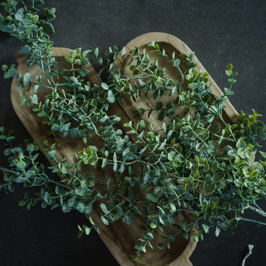 33" WHITEWASH GREEN EUCALYPTUS HANGING BUSH