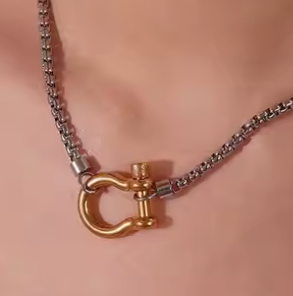 Mini Horse Bit- Steel: Yellow Gold