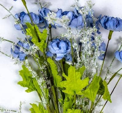 Wild Flower Bouquet 19in, Hw, Blue