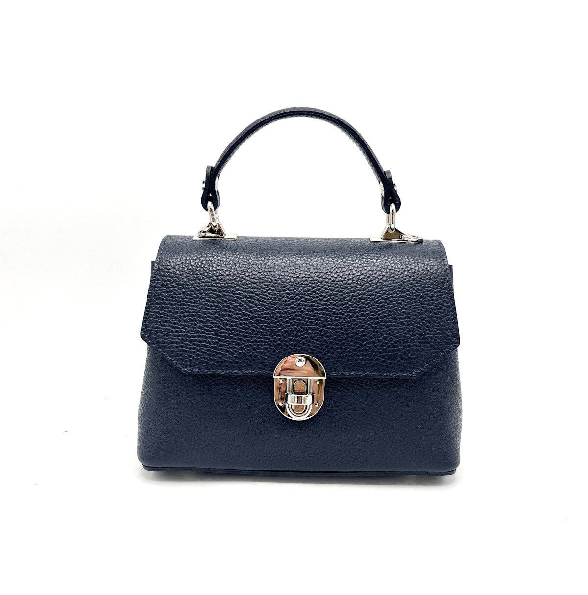 Genuine leather shoulder bag, for women, made in Italy ~ Camel